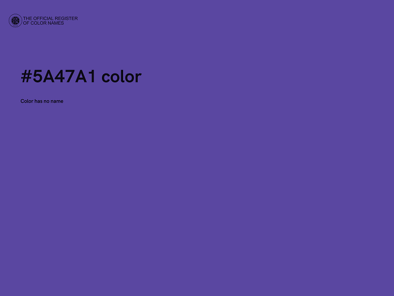#5A47A1 color image