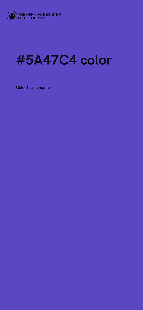 #5A47C4 color image
