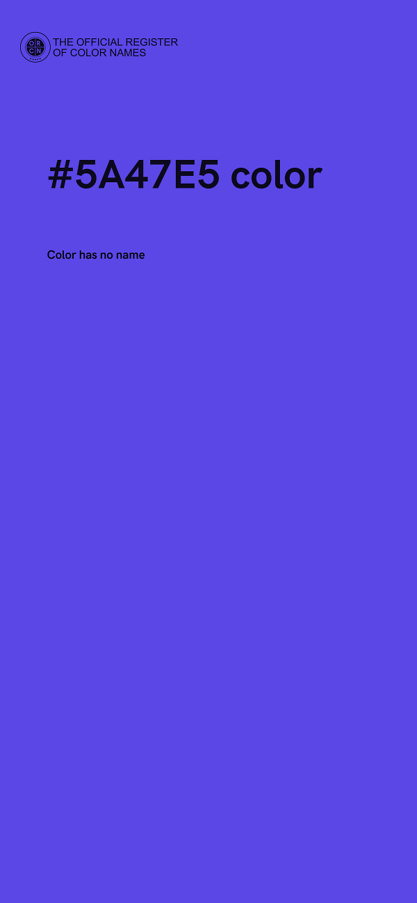 #5A47E5 color image