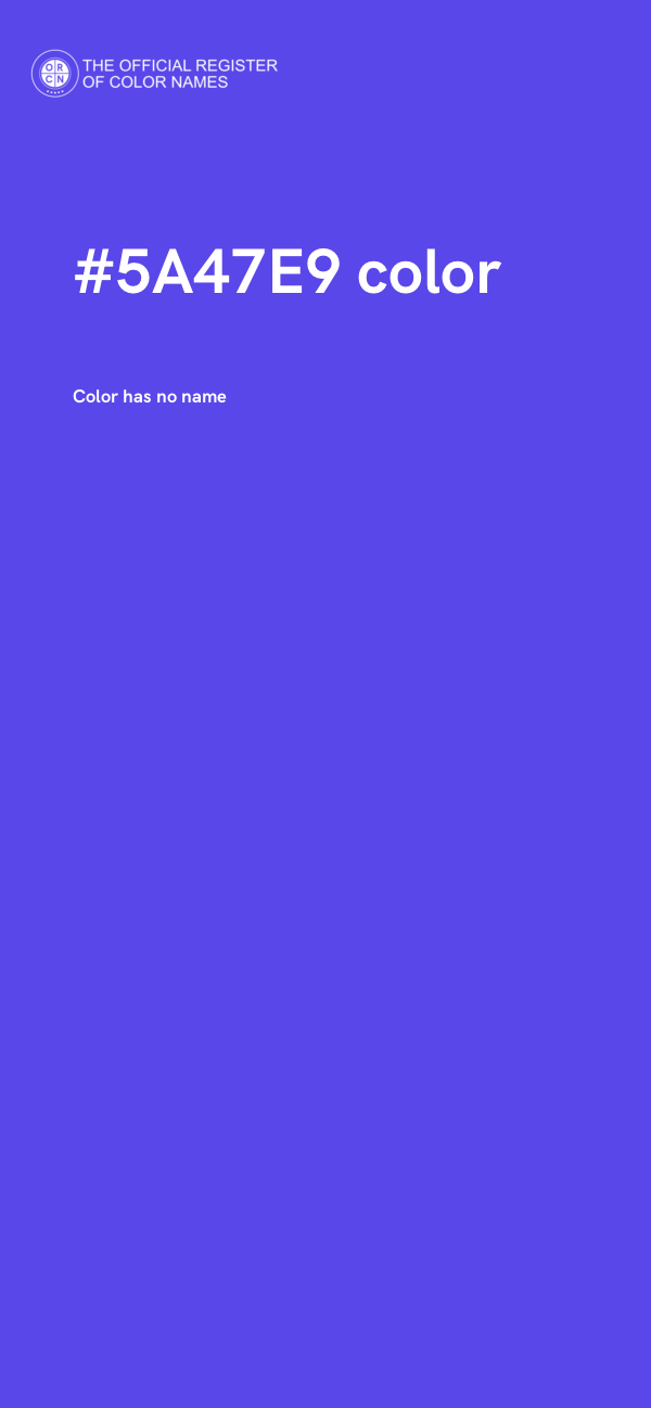 #5A47E9 color image