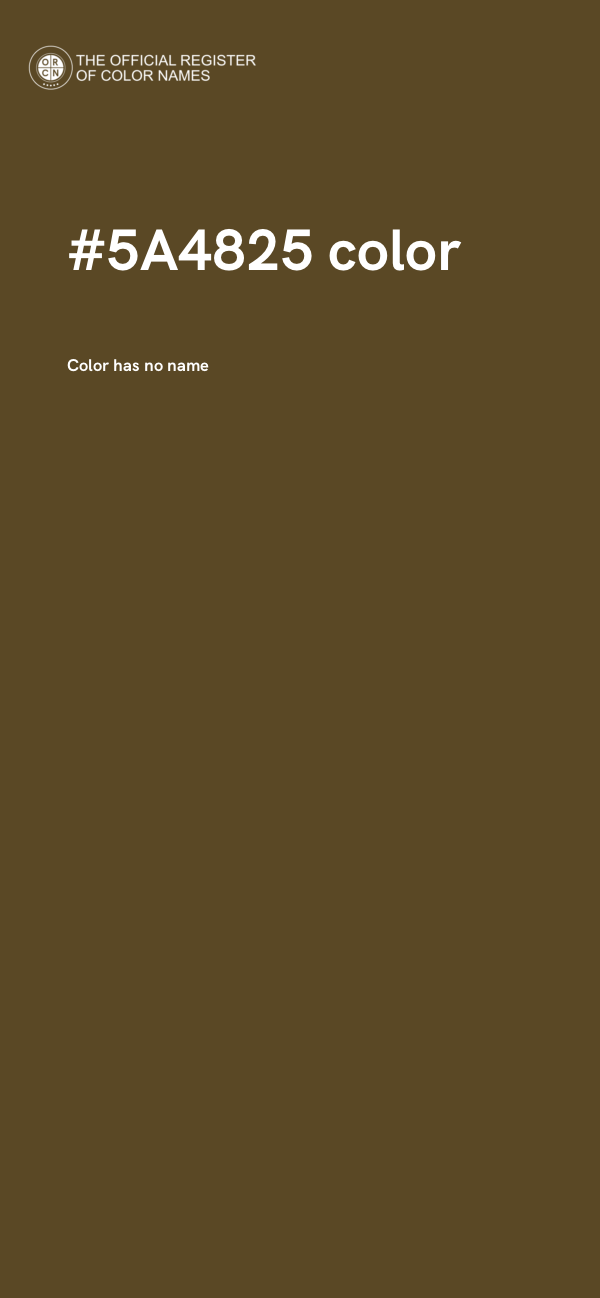#5A4825 color image