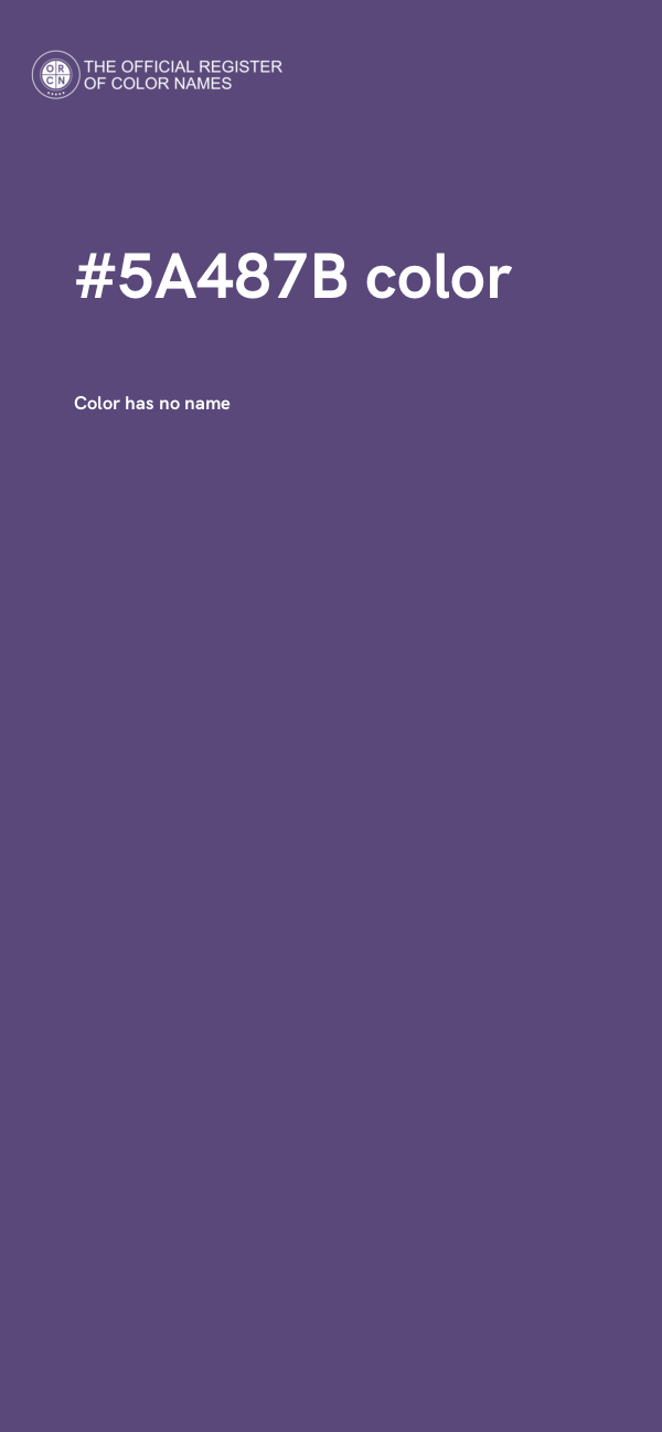 #5A487B color image