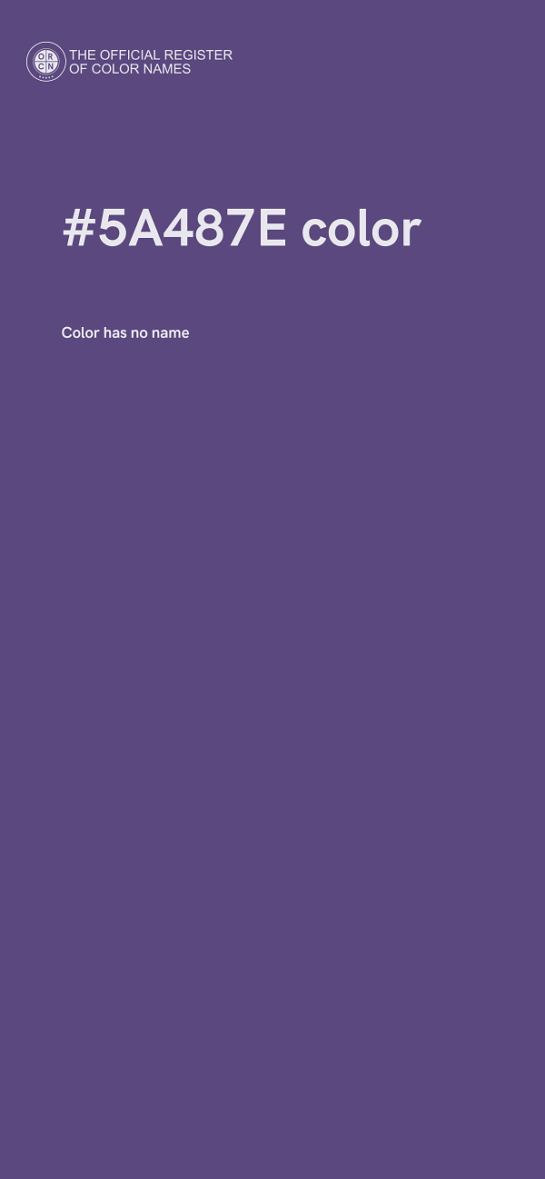 #5A487E color image