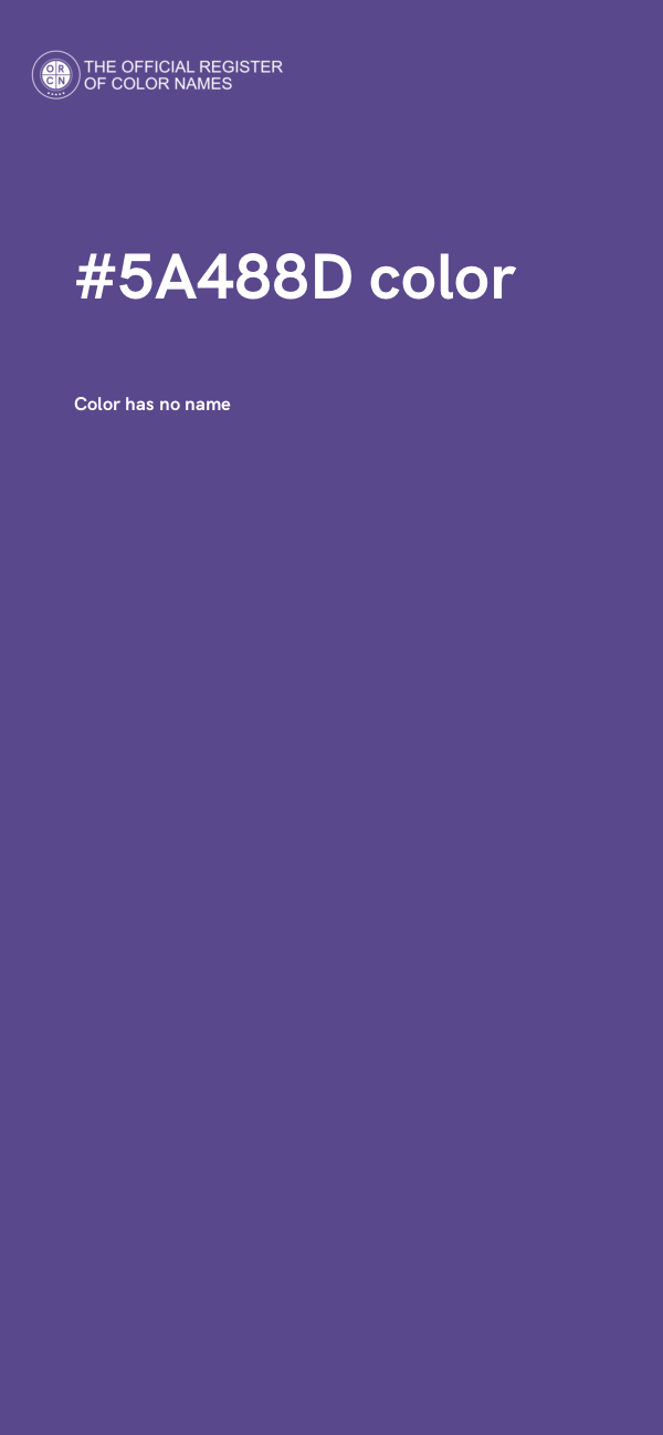 #5A488D color image