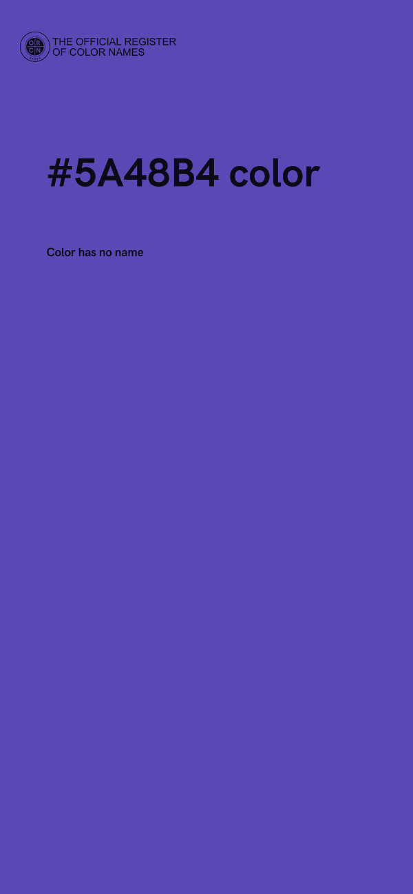 #5A48B4 color image