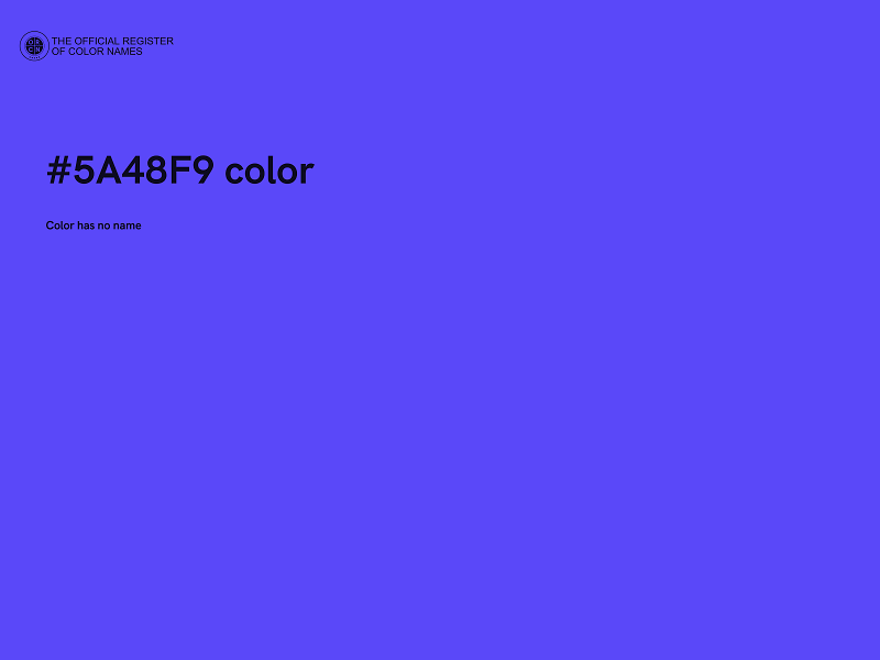 #5A48F9 color image