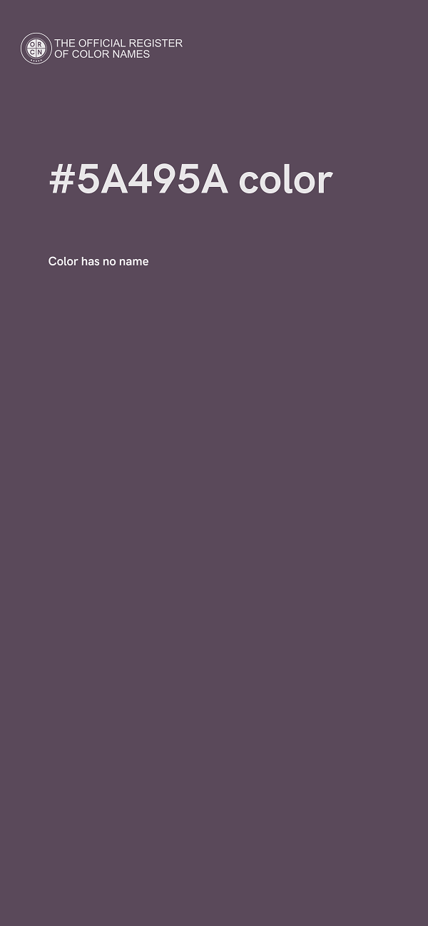 #5A495A color image