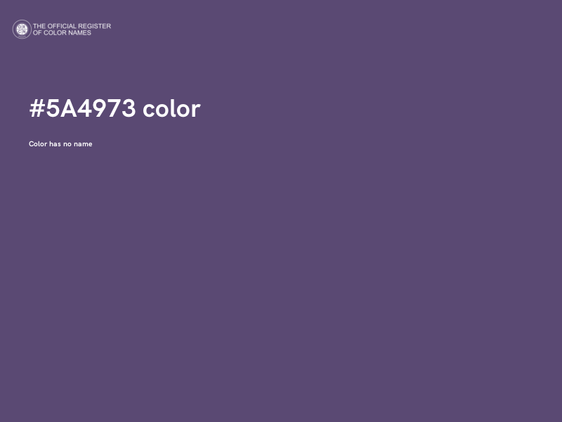 #5A4973 color image