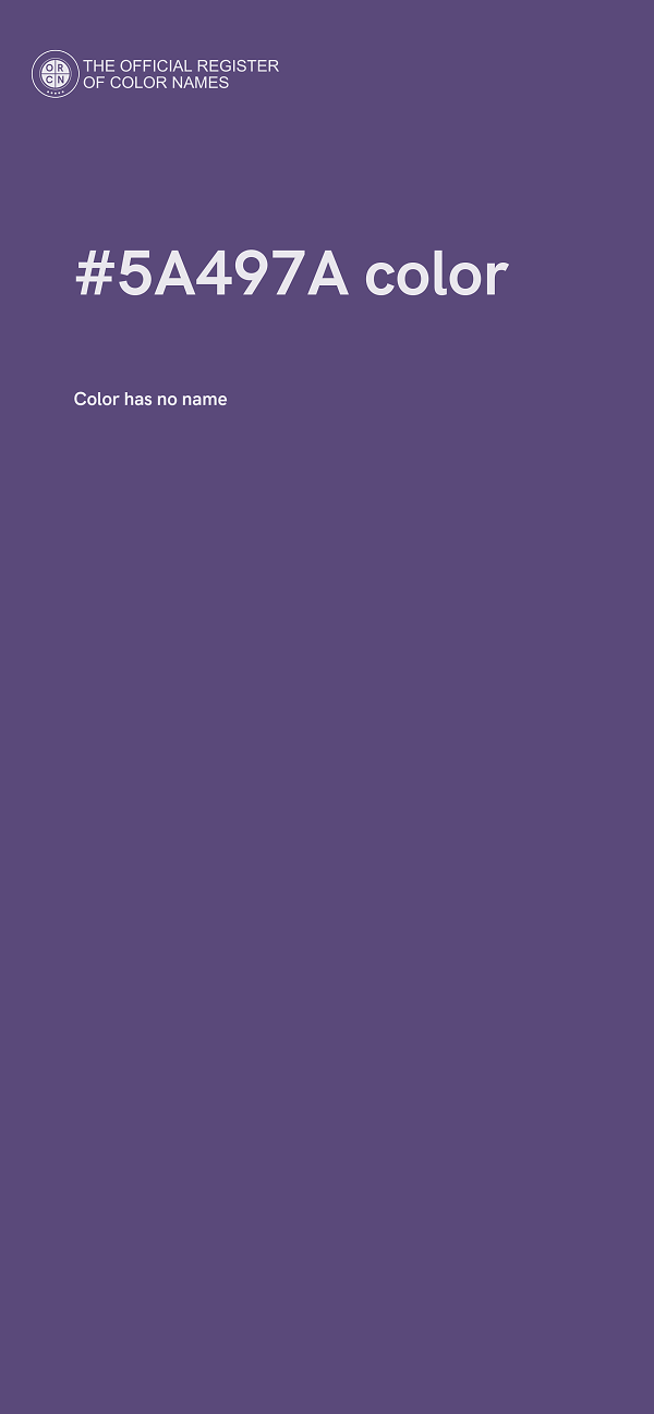 #5A497A color image