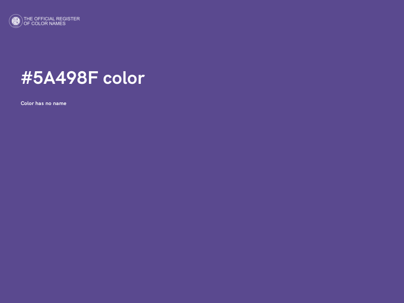 #5A498F color image