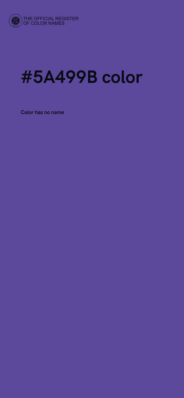 #5A499B color image