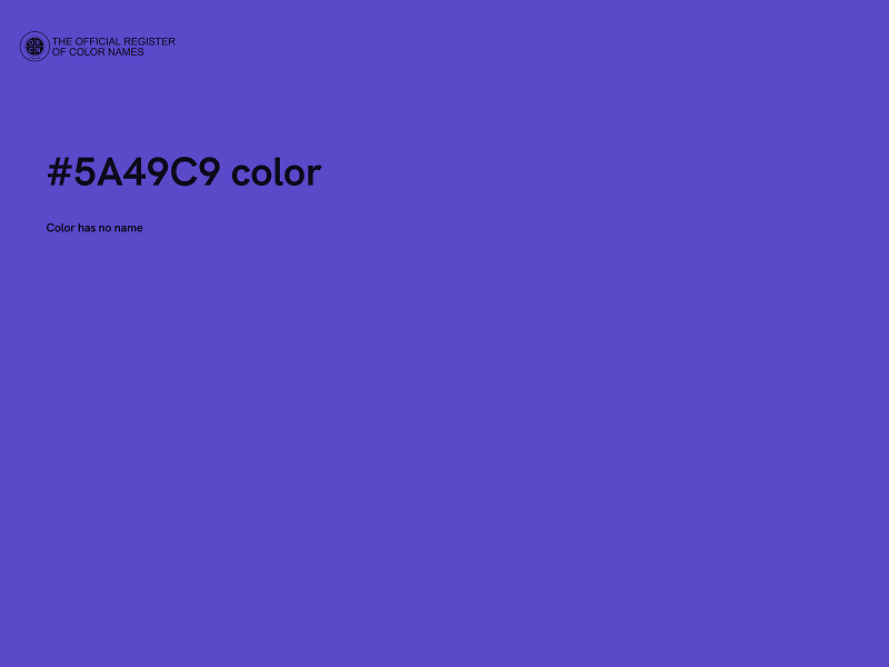 #5A49C9 color image