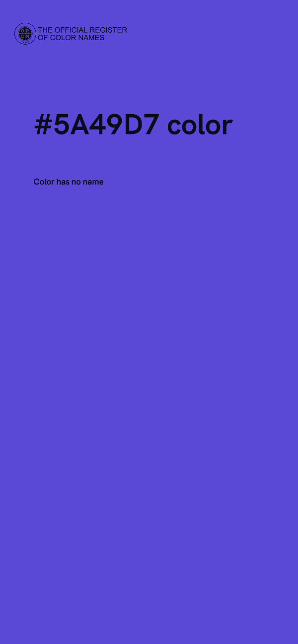 #5A49D7 color image