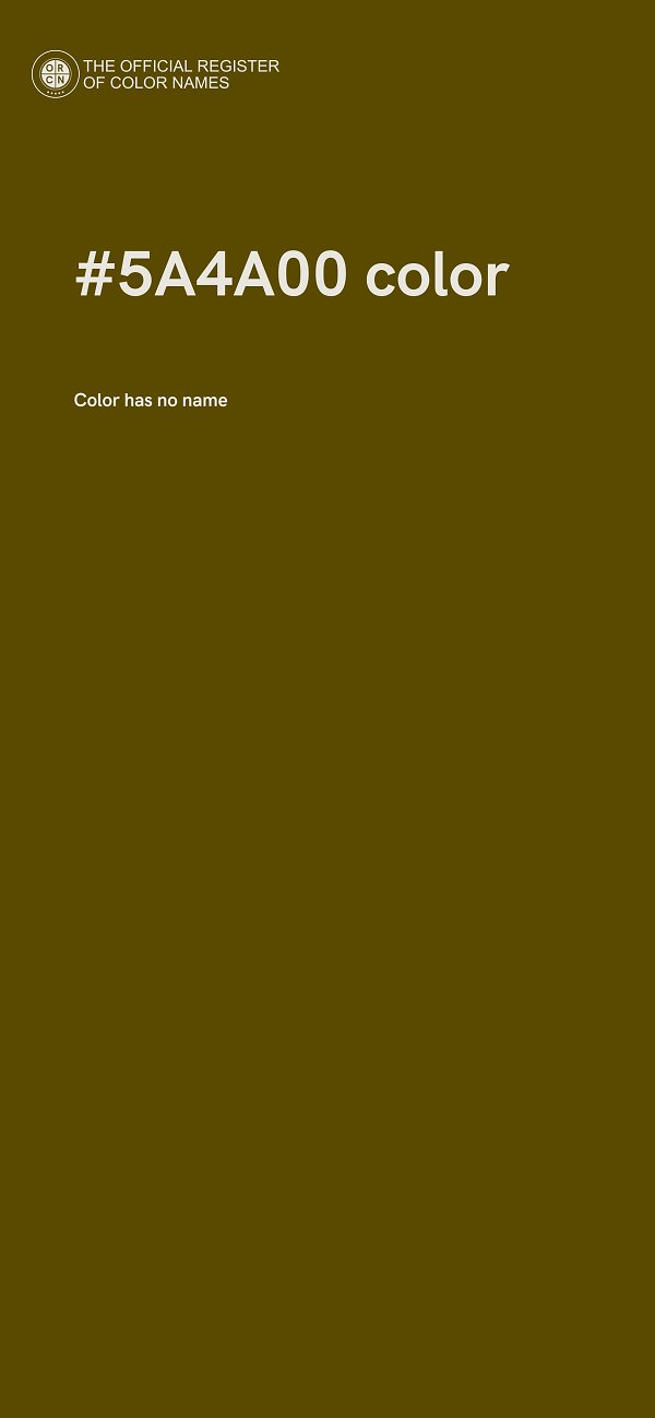 #5A4A00 color image