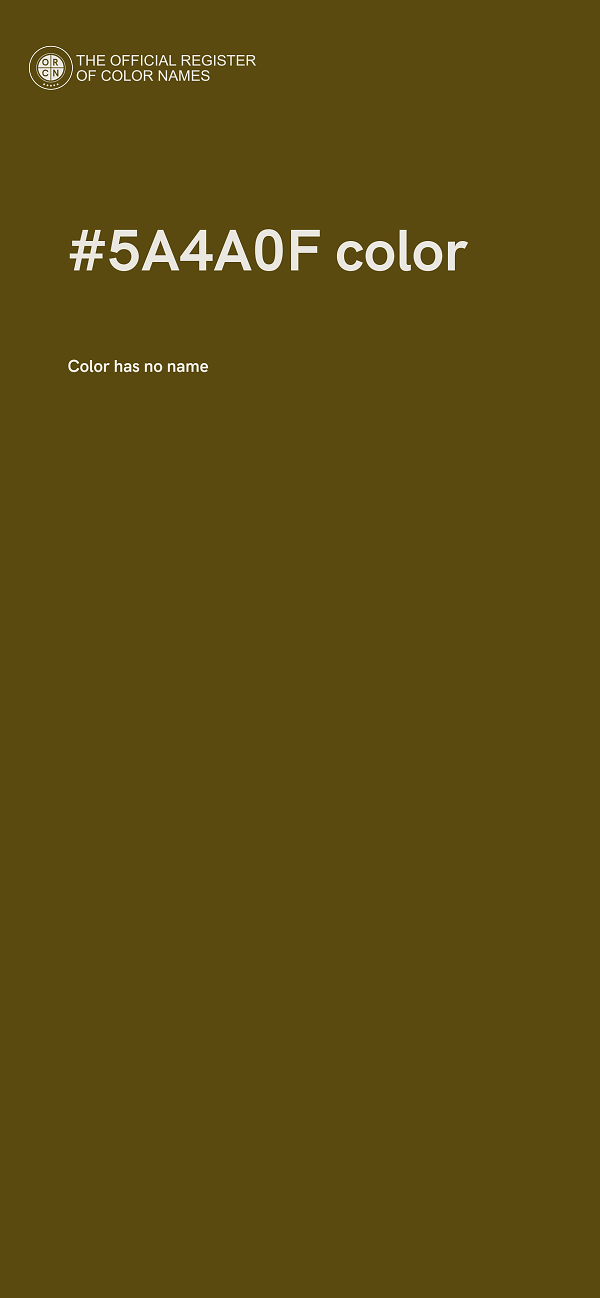 #5A4A0F color image