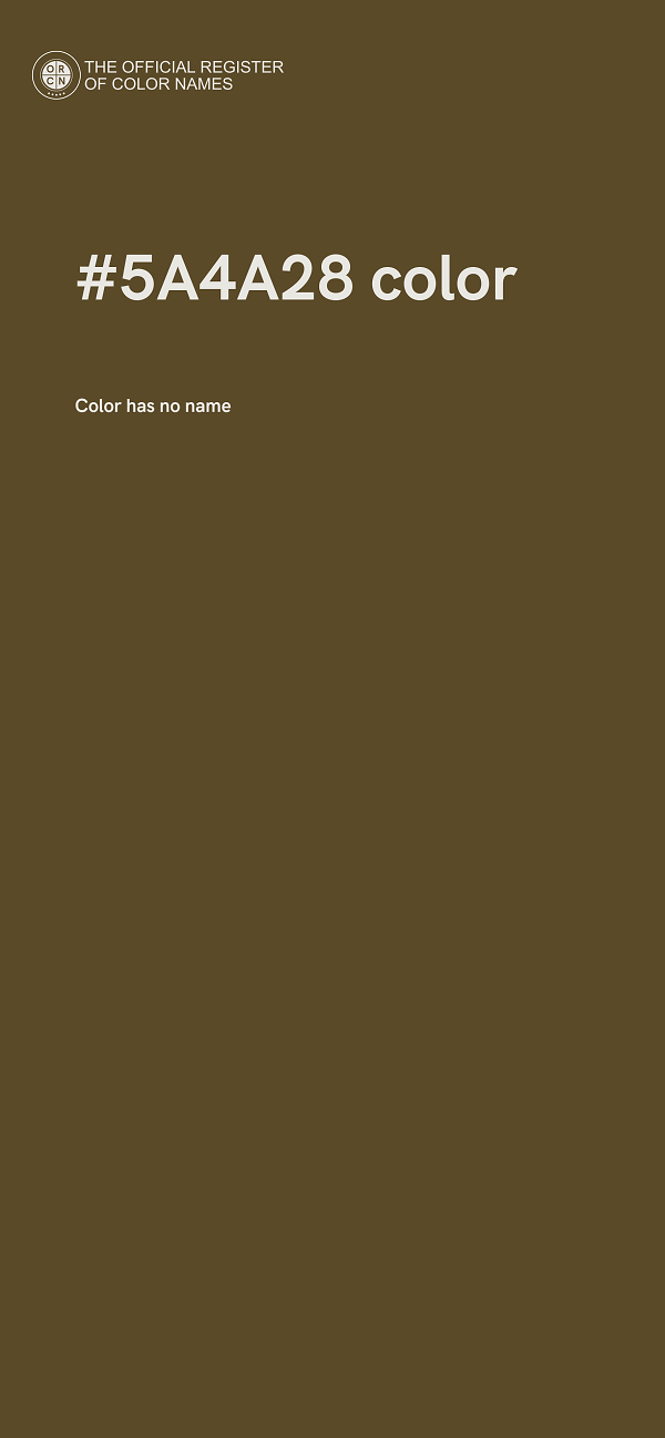 #5A4A28 color image