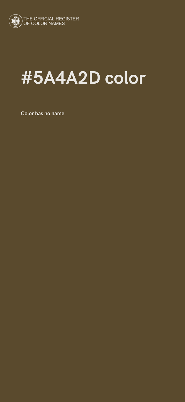 #5A4A2D color image
