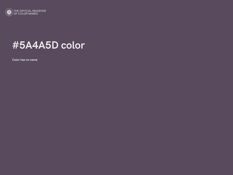 #5A4A5D color image