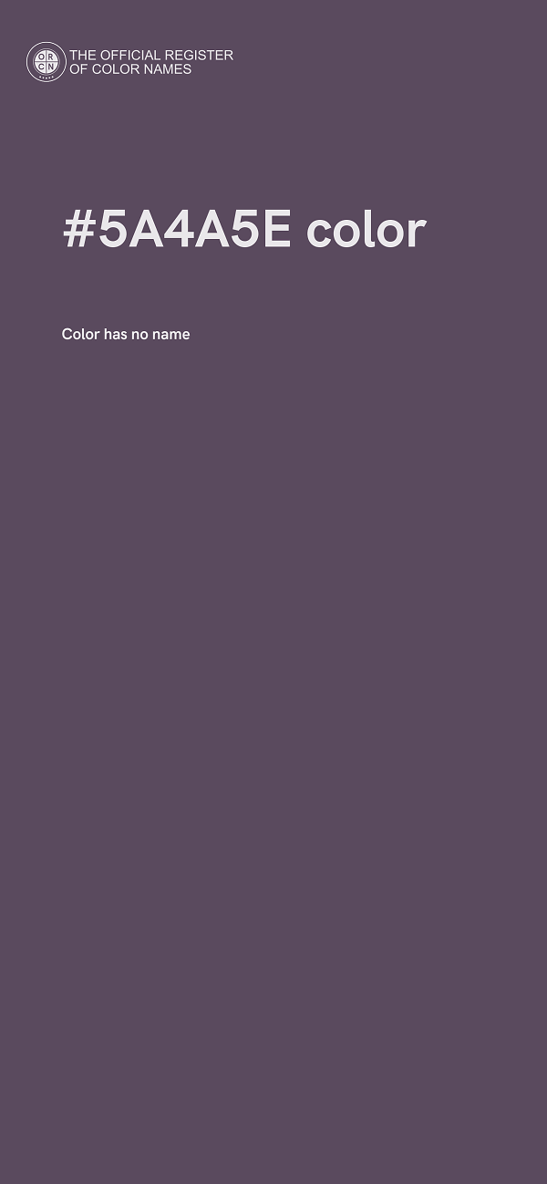 #5A4A5E color image