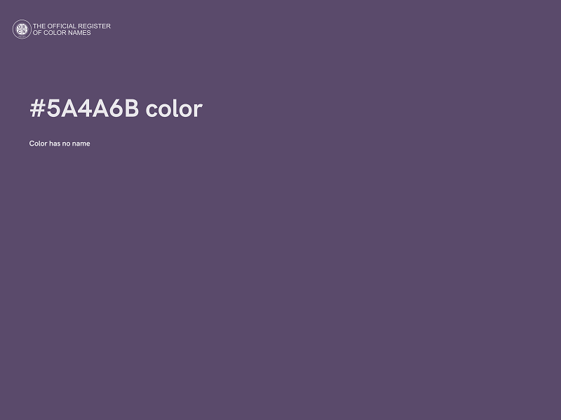 #5A4A6B color image