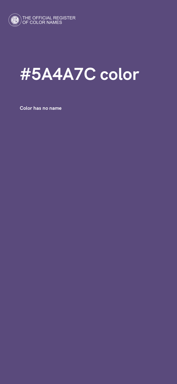#5A4A7C color image