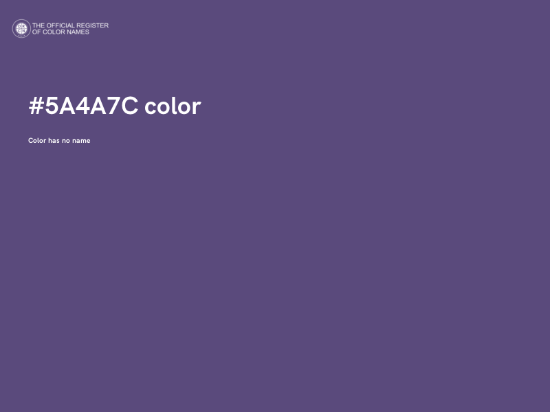 #5A4A7C color image