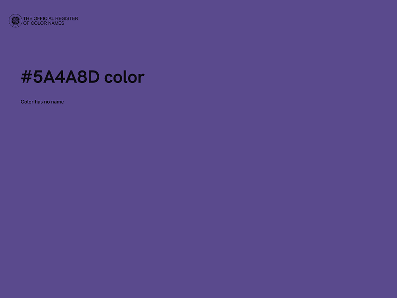 #5A4A8D color image