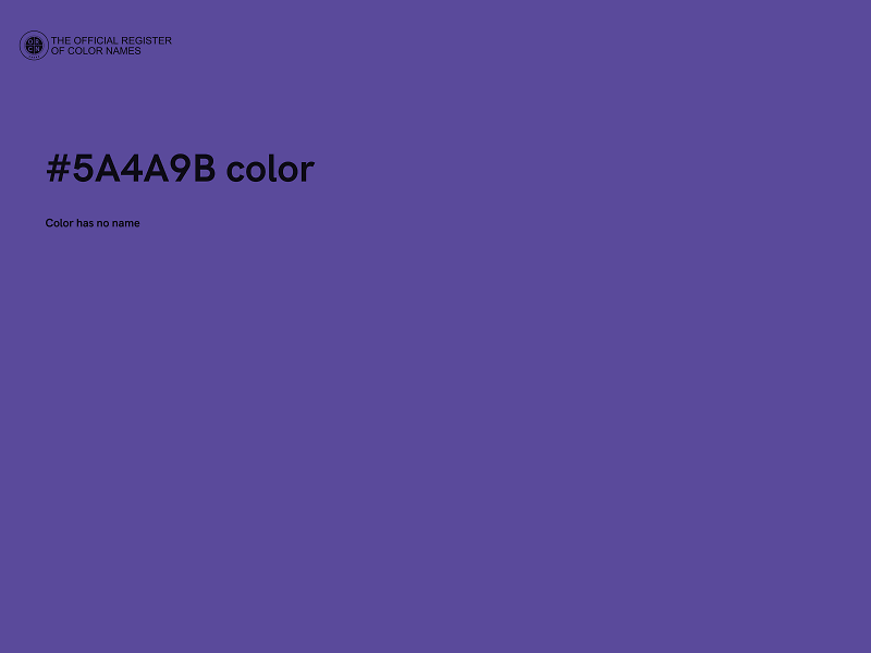 #5A4A9B color image