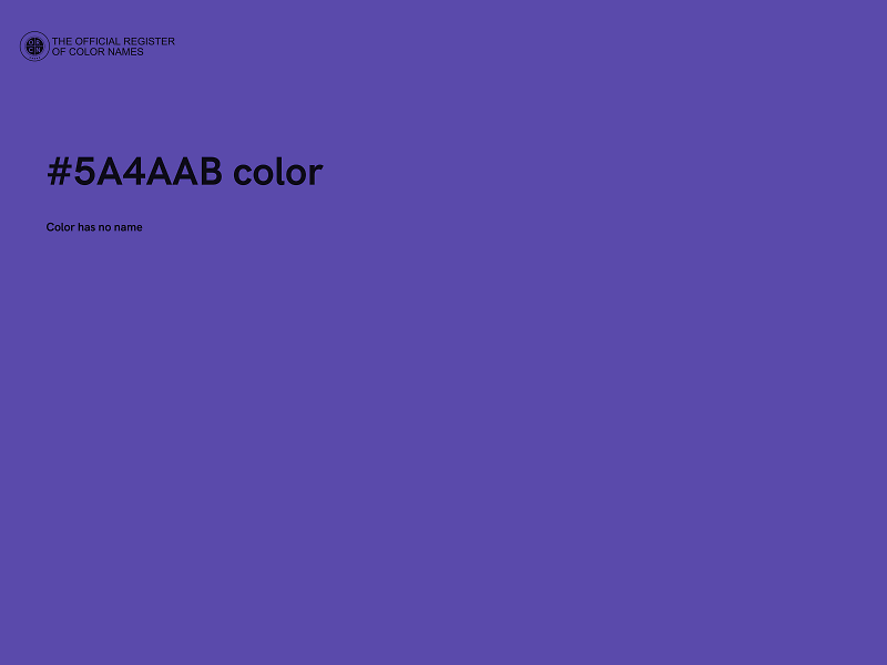 #5A4AAB color image