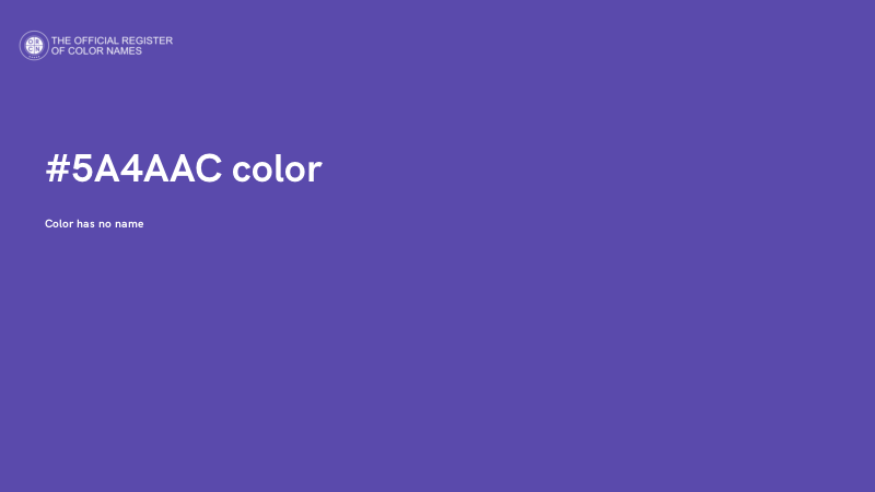 #5A4AAC color image