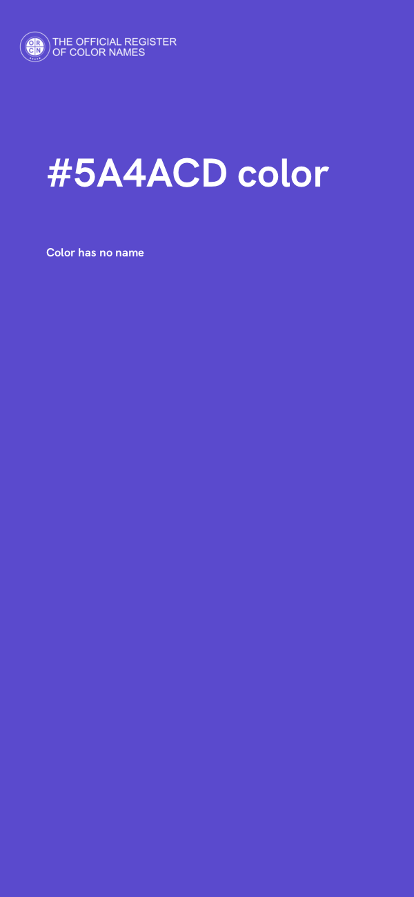 #5A4ACD color image