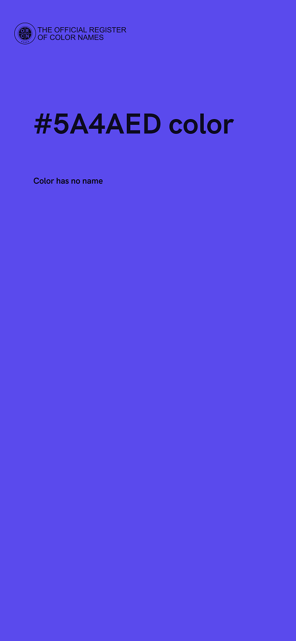 #5A4AED color image