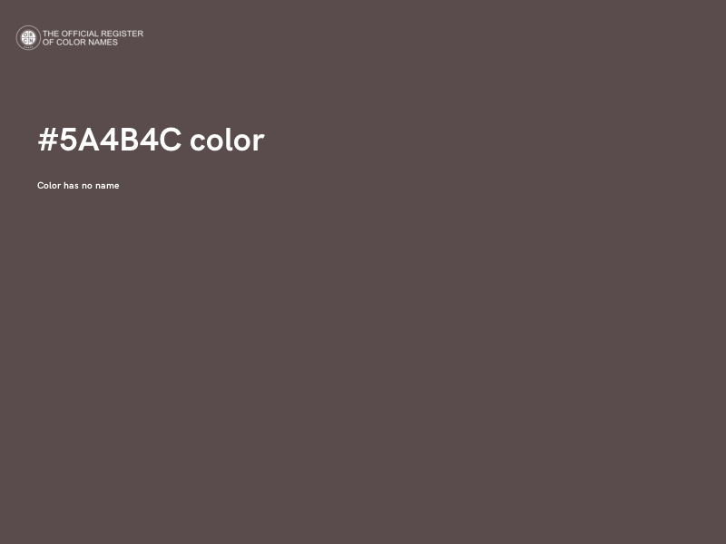 #5A4B4C color image