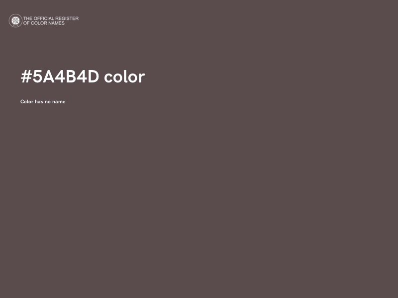 #5A4B4D color image