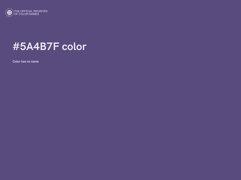 #5A4B7F color image