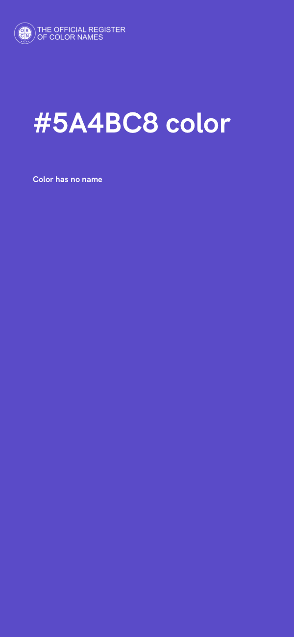 #5A4BC8 color image