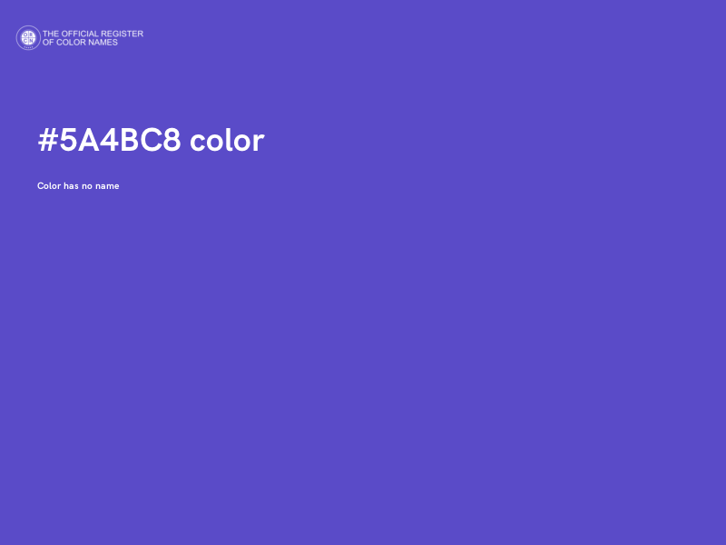 #5A4BC8 color image