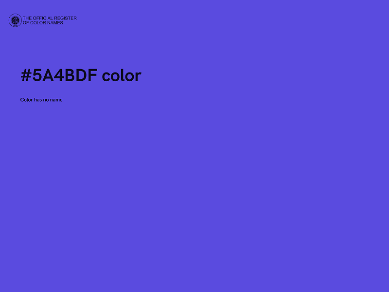 #5A4BDF color image