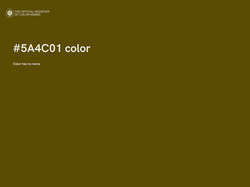 #5A4C01 color image