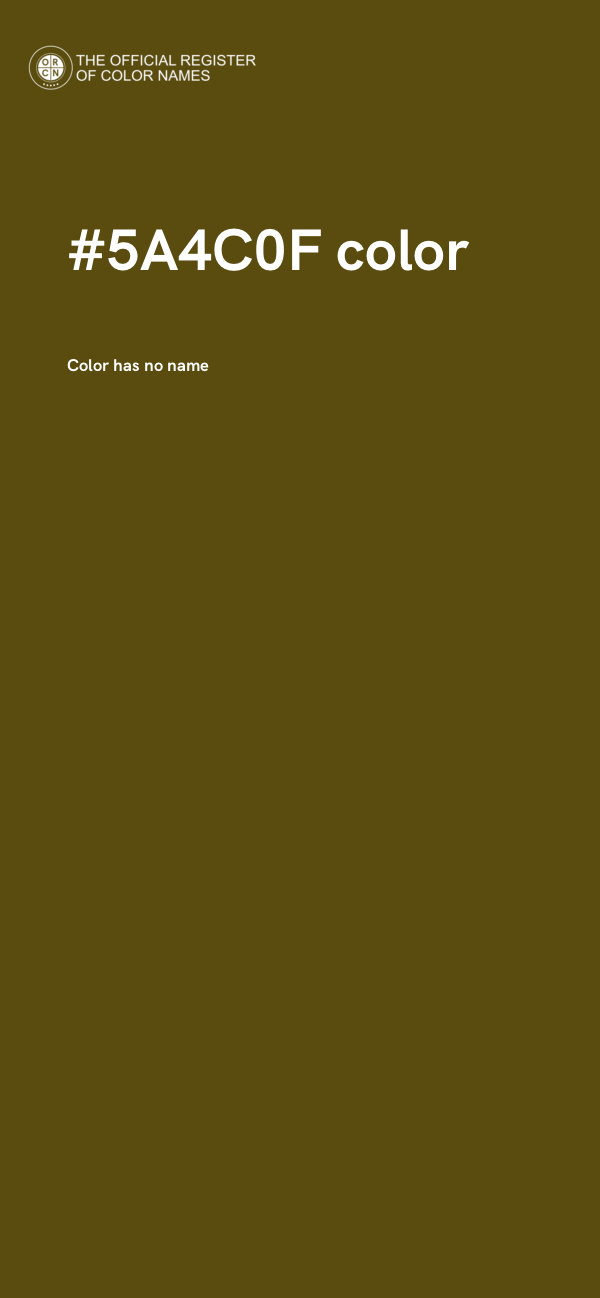 #5A4C0F color image