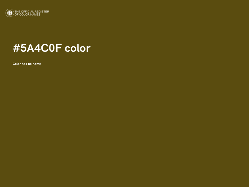 #5A4C0F color image