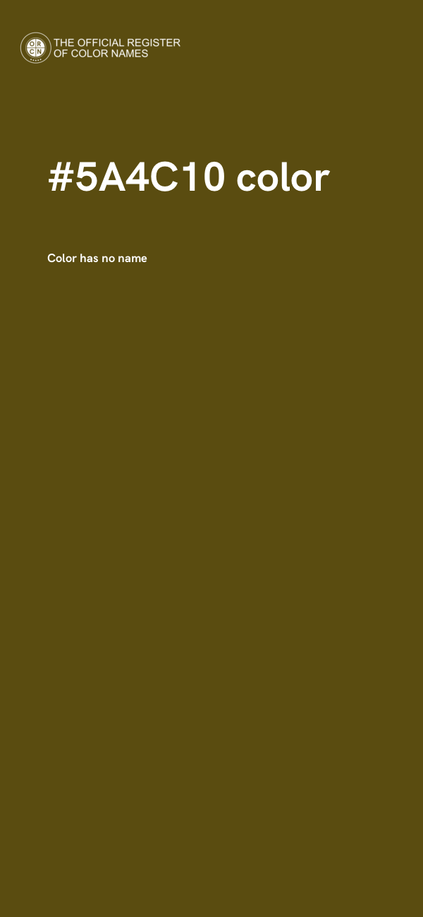 #5A4C10 color image