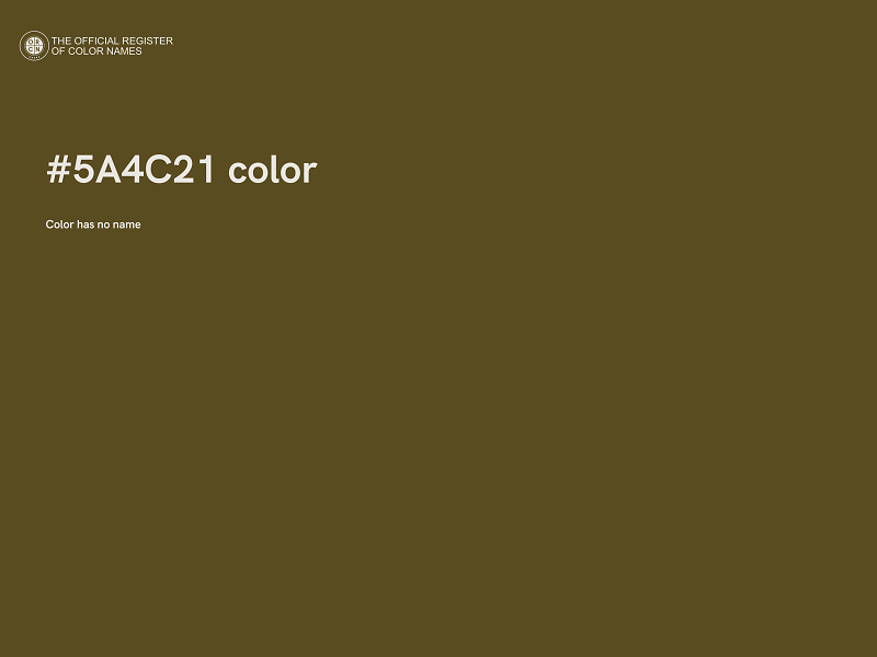 #5A4C21 color image