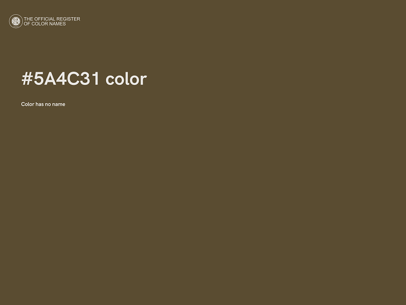 #5A4C31 color image
