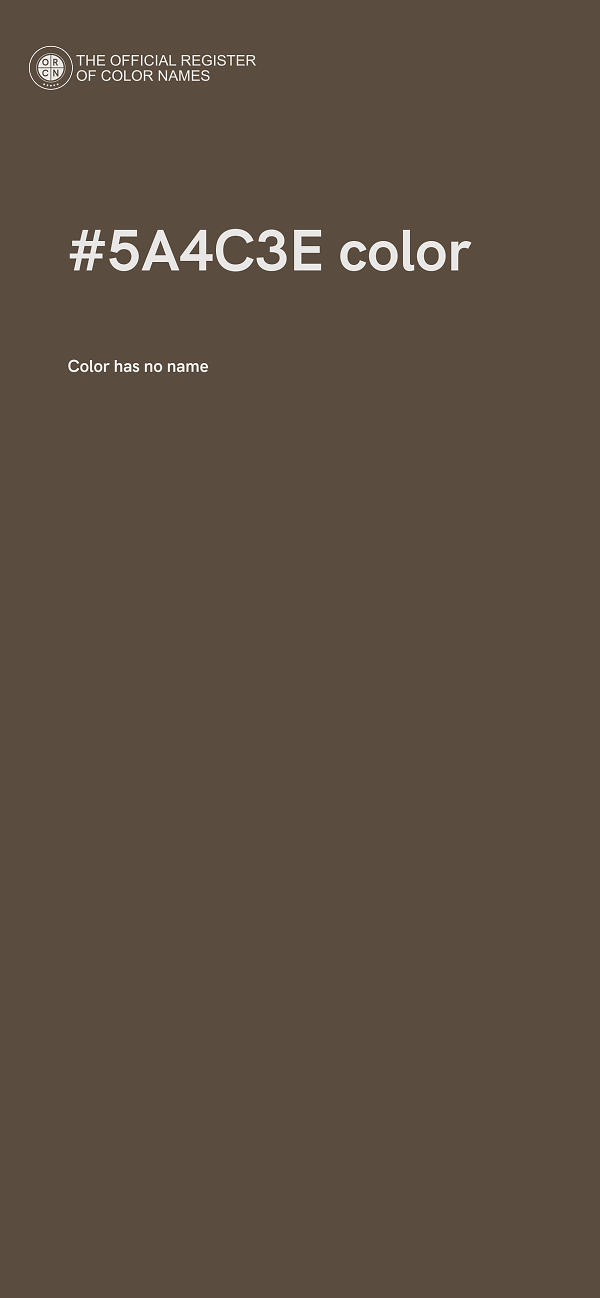 #5A4C3E color image
