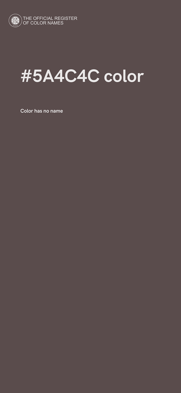 #5A4C4C color image