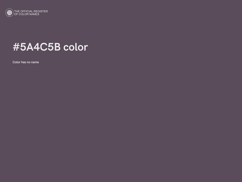 #5A4C5B color image