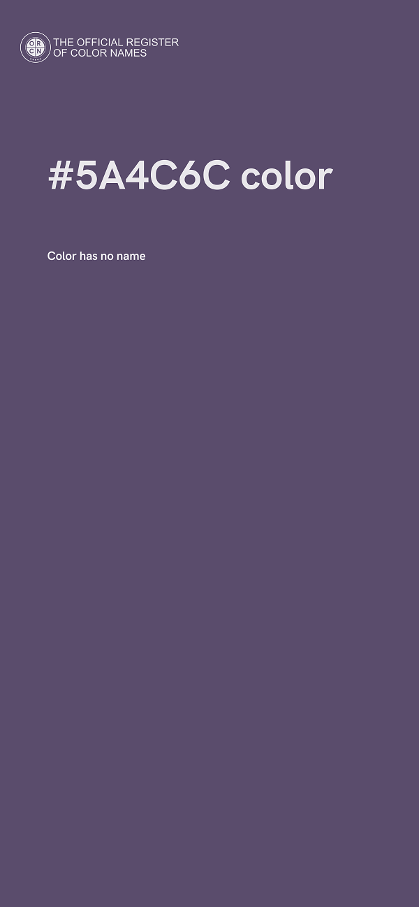 #5A4C6C color image