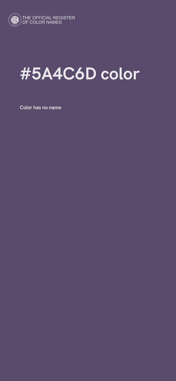 #5A4C6D color image