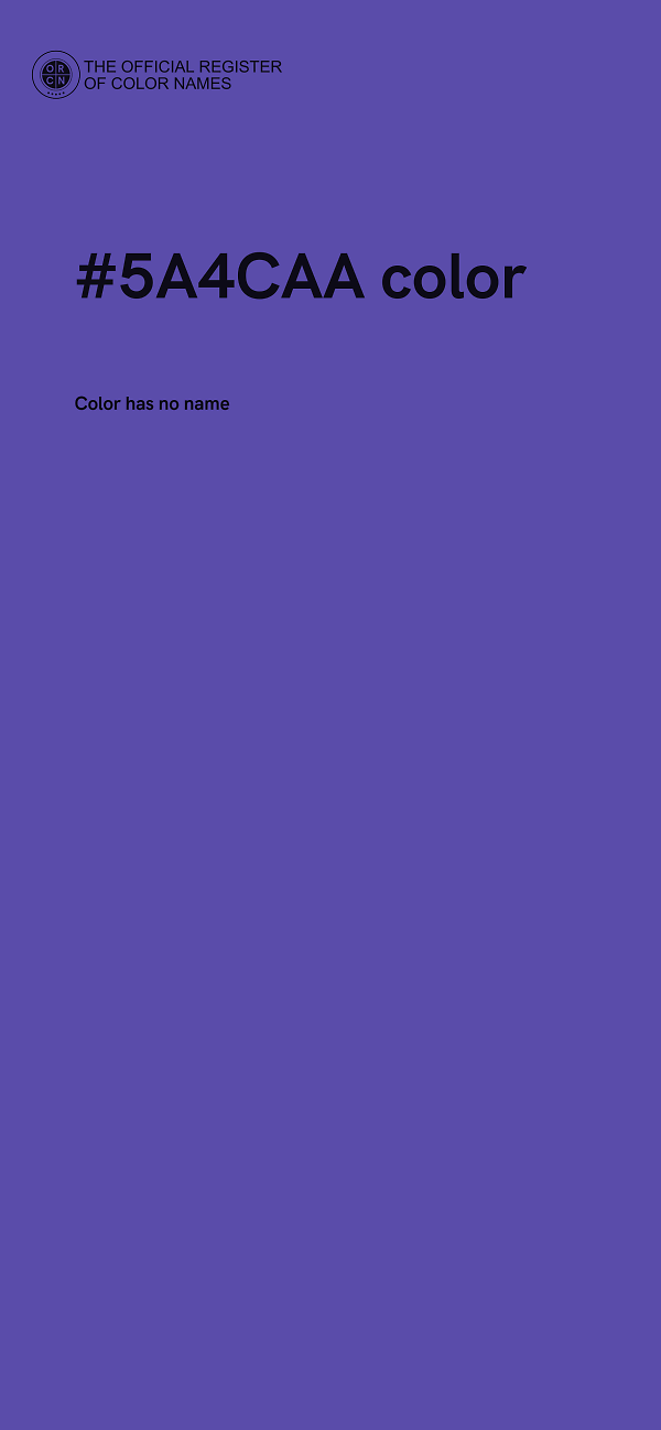 #5A4CAA color image